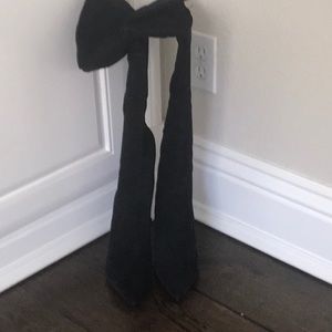 Le Chateau tall suede boots.